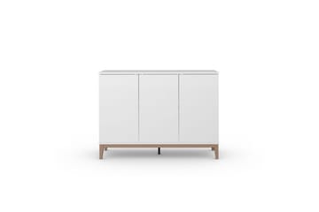 Sideboard og skjenk Loft24 Skjenk Pelle 120x41x85 cm, hvit/Wotan eik Vit - Oppbevaring - Oppbevaringsmøbler - Sideboard & skjenk