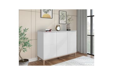 Sideboard og skjenk Loft24 Skjenk Pelle 120x41x85 cm, hvit/Wotan eik Vit - Oppbevaring - Oppbevaringsmøbler - Sideboard & skjenk