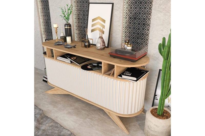 Andifli Sideboard 43x75x150 cm - Eik - Oppbevaring - Oppbevaringsmøbler - Sideboard & skjenk