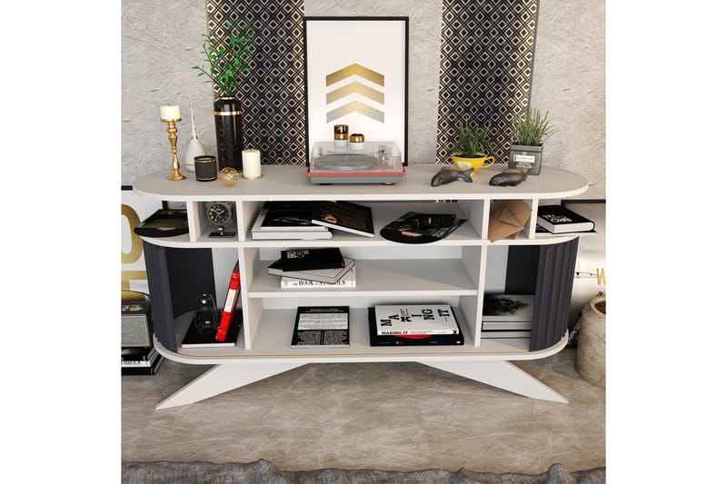 Andifli Sideboard 43x75x150 cm - Hvit - Oppbevaring - Oppbevaringsmøbler - Sideboard & skjenk