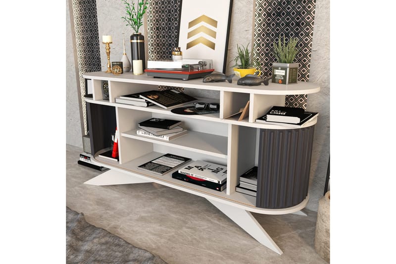 Andifli Sideboard 43x75x150 cm - Hvit - Oppbevaring - Oppbevaringsmøbler - Sideboard & skjenk