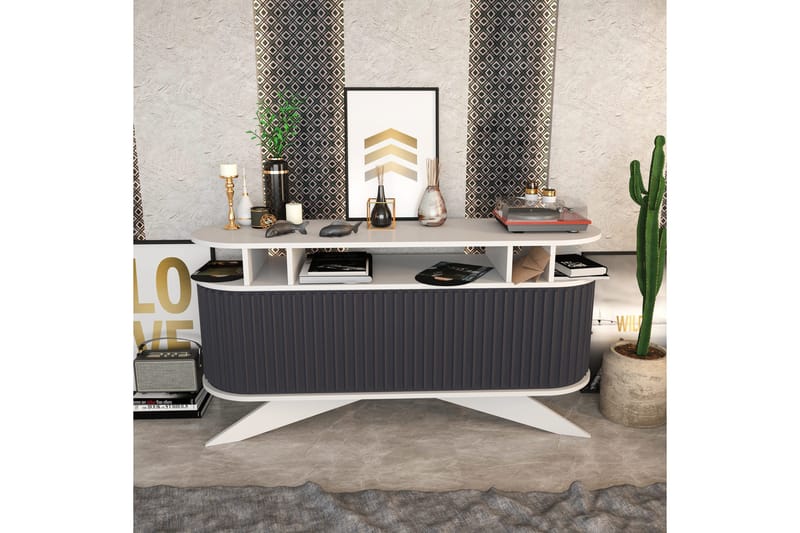 Andifli Sideboard 43x75x150 cm - Hvit - Oppbevaring - Oppbevaringsmøbler - Sideboard & skjenk