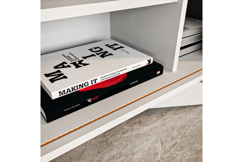 Andifli Sideboard 43x75x150 cm - Hvit - Oppbevaring - Oppbevaringsmøbler - Sideboard & skjenk