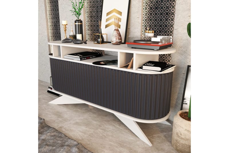 Andifli Sideboard 43x75x150 cm - Hvit - Oppbevaring - Oppbevaringsmøbler - Sideboard & skjenk