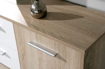 Aragon Skjenk 115 cm - Hvit/Lys Eik - Oppbevaring - Oppbevaringsmøbler - Sideboard & skjenk