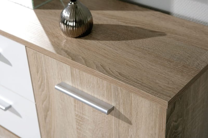 Aragon Skjenk 115 cm - Hvit/Lys Eik - Oppbevaring - Oppbevaringsmøbler - Sideboard & skjenk