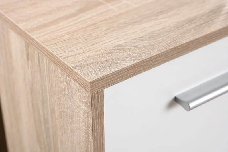 Aragon Skjenk 77 cm - Hvit/Lys Eik - Oppbevaring - Oppbevaringsmøbler - Sideboard & skjenk