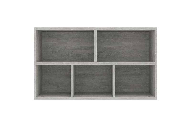 Bokhylle/skjenk betonggrå 45x25x80 cm sponplate - Sideboard & skjenk