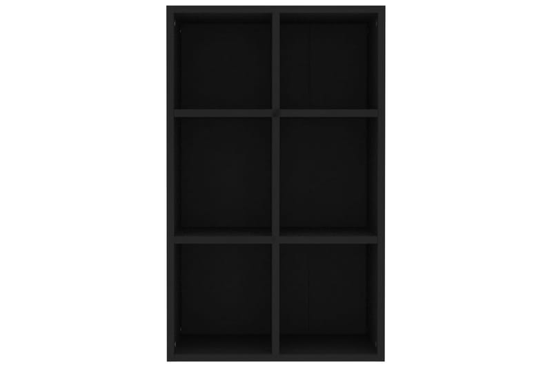 Bokhylle/skjenk svart 66x30x97,8 cm sponplate - Sideboard & skjenk