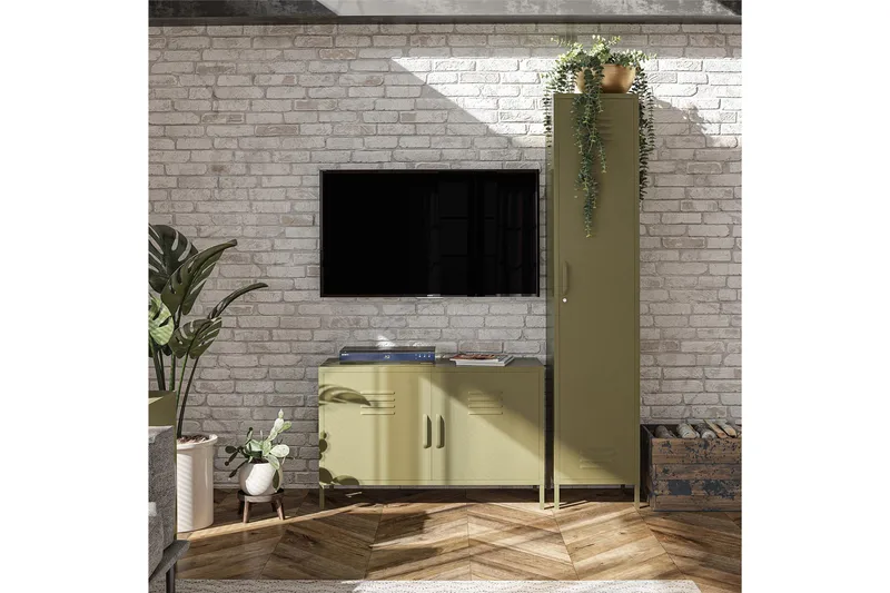 Bradford Skjenk 100x40 cm Grønn - Dorel Home - Oppbevaring - Oppbevaringsmøbler - Sideboard & skjenk