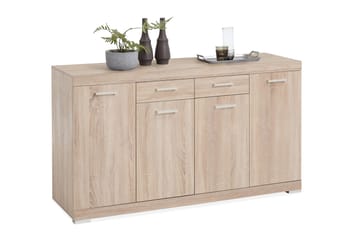 Bristol Skjenk 160 cm Lav - Lys Eik - Oppbevaring - Oppbevaringsmøbler - Sideboard & skjenk
