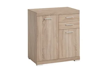Bristol Skjenk 80 cm 2 Luker 2 Skuffer - Lys Eik - Oppbevaring - Oppbevaringsmøbler - Sideboard & skjenk