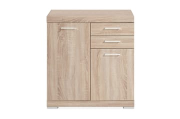 Bristol Skjenk 80 cm 2 Luker 2 Skuffer - Lys Eik - Oppbevaring - Oppbevaringsmøbler - Sideboard & skjenk