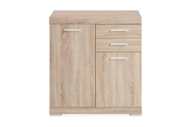 Bristol Skjenk 80 cm 2 Luker 2 Skuffer - Lys Eik - Oppbevaring - Oppbevaringsmøbler - Sideboard & skjenk