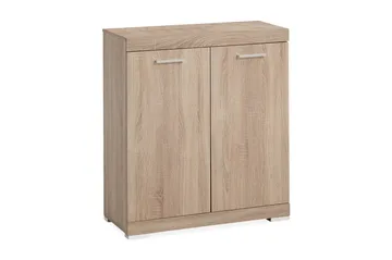 Bristol Skjenk 80x90x35 cm 2 Luker - Lys Eik - Oppbevaring - Oppbevaringsmøbler - Sideboard & skjenk