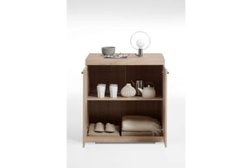 Bristol Skjenk 80x90x50 cm 2 Luker - Lys Eik - Oppbevaring - Oppbevaringsmøbler - Sideboard & skjenk