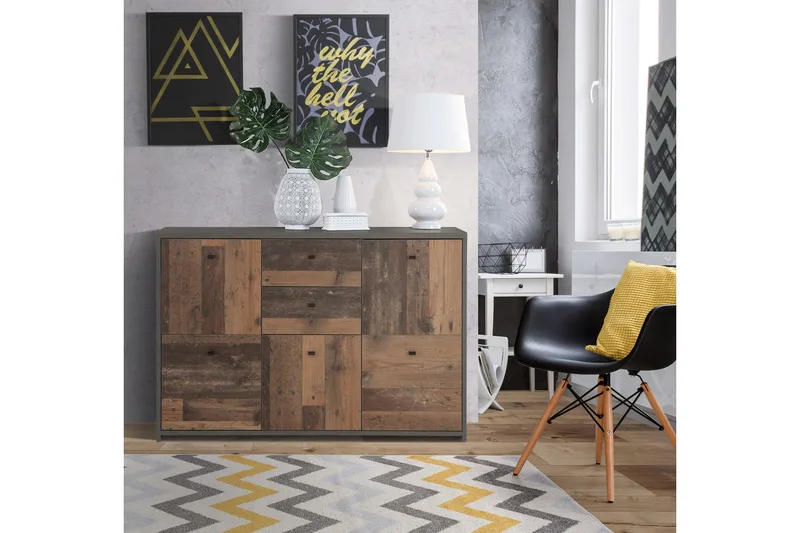 Broxton Sidebord 114 cm - Grå/Brun - Møbler - Bord - Avlastningsbord & sidobord - Lampebord & sidebord