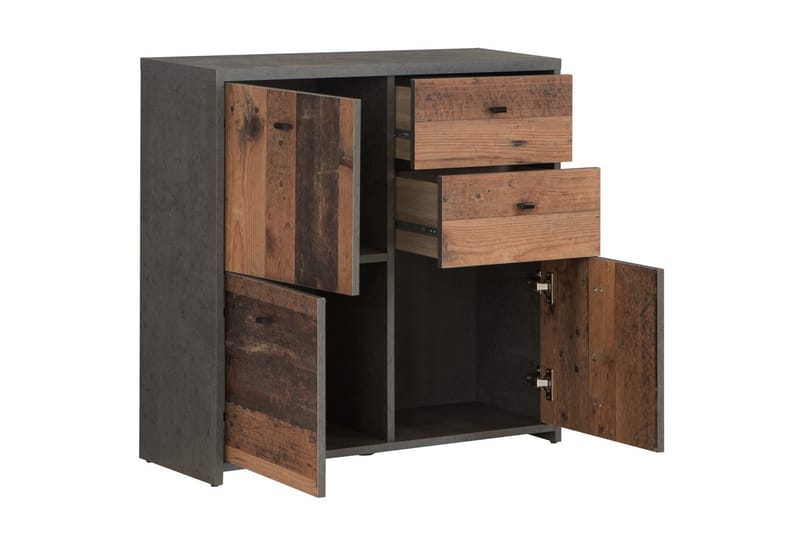 Broxton Sidebord 77 cm - Grå/Brun - Oppbevaring - Oppbevaringsmøbler - Sideboard & skjenk