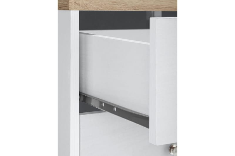 Bryanne Skjenk 120 cm - Hvit / Brun - Oppbevaring - Oppbevaringsmøbler - Sideboard & skjenk