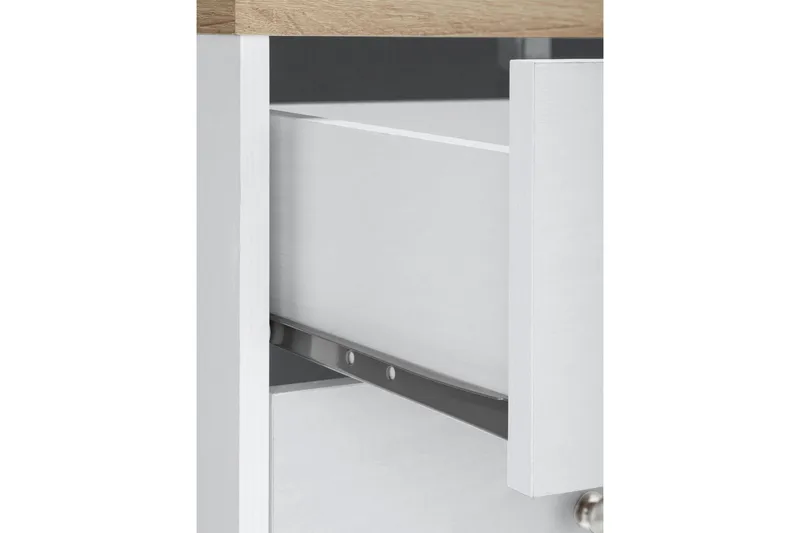Bryanne Skjenk 120 cm - Hvit / Brun - Oppbevaring - Oppbevaringsmøbler - Sideboard & skjenk