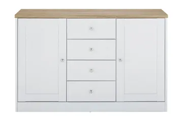 Bryanne Skjenk 120 cm - Hvit / Brun - Oppbevaring - Oppbevaringsmøbler - Sideboard & skjenk