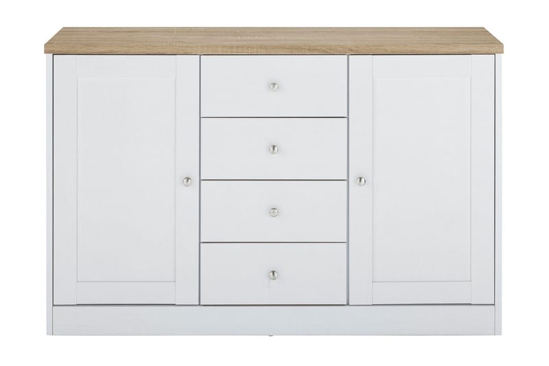 Bryanne Skjenk 120 cm - Hvit / Brun - Oppbevaring - Oppbevaringsmøbler - Sideboard & skjenk