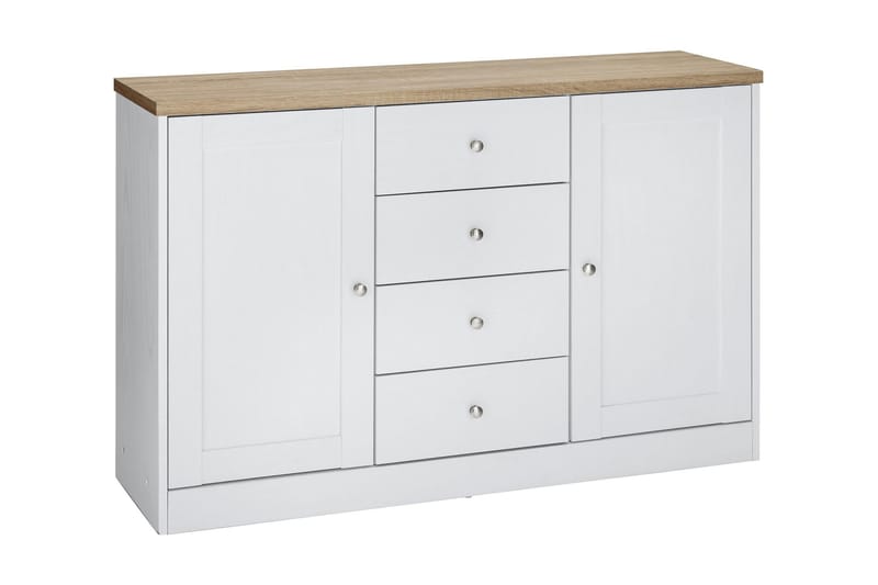 Bryanne Skjenk 120 cm - Hvit|Brun - Sideboard & skjenk