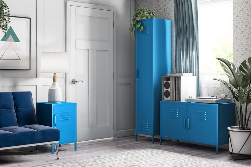 CacHe Skjenk 100x40 cm 2 Dører Blå - Novogratz - Oppbevaring - Oppbevaringsmøbler - Sideboard & skjenk
