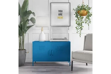 CacHe Skjenk 100x40 cm 2 Dører Blå - Novogratz - Oppbevaring - Oppbevaringsmøbler - Sideboard & skjenk
