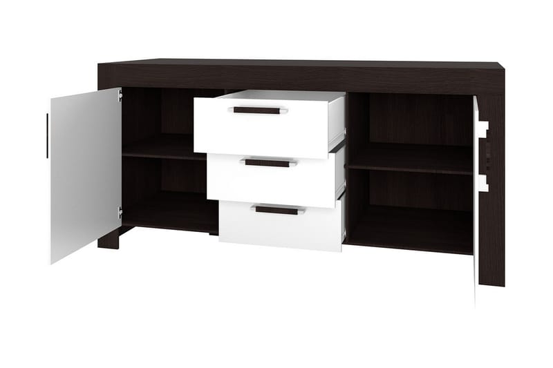 Cezar Rektangulær Skjenk 170 cm i Tre med Eikeutseende - Beige - Oppbevaring - Oppbevaringsmøbler - Sideboard & skjenk