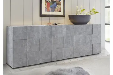 Dama Skjenk 241x42 cm - Grå - Oppbevaring - Oppbevaringsmøbler - Sideboard & skjenk