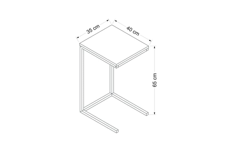 Davin Skjenk 35 cm - Valnøtt - Oppbevaring - Oppbevaringsmøbler - Sideboard & skjenk