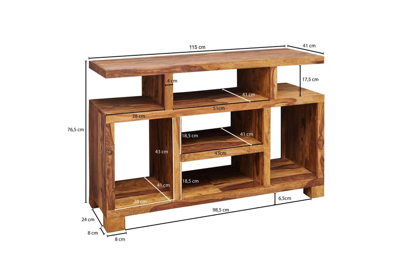 Dentel Skjenk i Tre - Brun - Oppbevaring - Oppbevaringsmøbler - Sideboard & skjenk