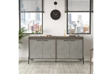 Desgrar Sideboard 46x184 cm - Brun/Betonggrå/Antrasitt - Oppbevaring - Oppbevaringsmøbler - Sideboard & skjenk