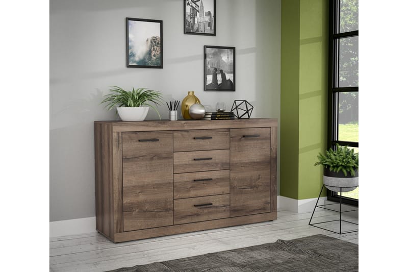 Elhovo Sideboard 41x143 cm - Brun - Oppbevaring - Oppbevaringsmøbler - Sideboard & skjenk