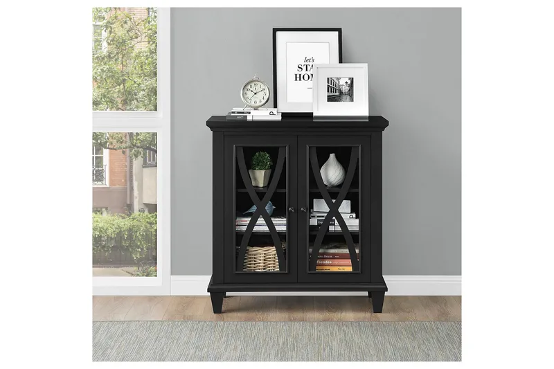 Ellington Skjenk 80x38 cm Svart - Dorel Home - Oppbevaring - Oppbevaringsmøbler - Sideboard & skjenk