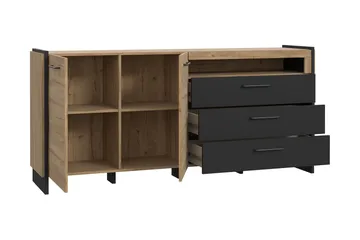 Gevgelija Sideboard 41x187 cm - Brun/Svart - Oppbevaring - Oppbevaringsmøbler - Sideboard & skjenk
