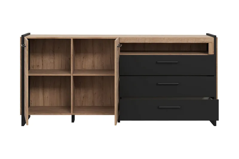Gevgelija Sideboard 41x187 cm - Brun/Svart - Oppbevaring - Oppbevaringsmøbler - Sideboard & skjenk
