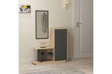 Glatton Sideboard 80 cm - Eik|Antrasitt - Oppbevaring - Oppbevaringsmøbler - Sideboard & skjenk