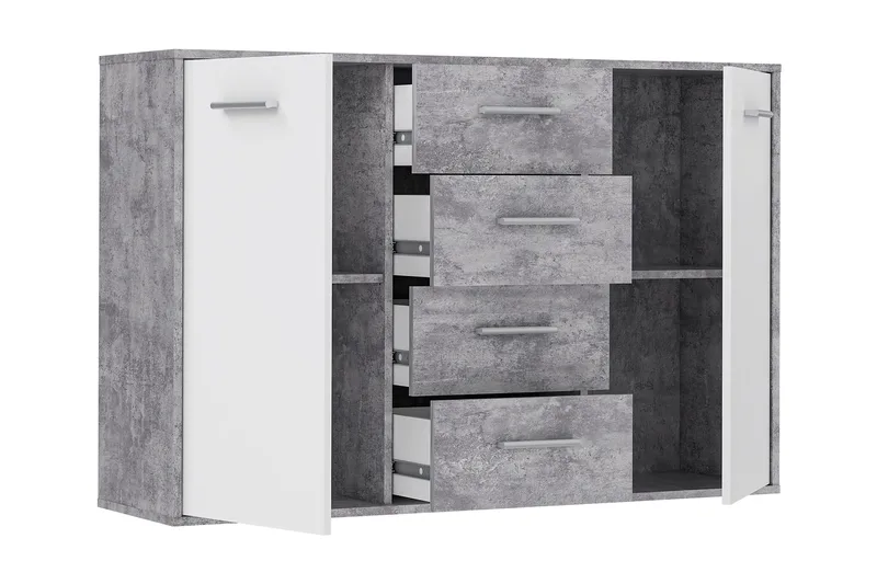 Haba Skjenk 34x123 cm - Grå - Oppbevaring - Oppbevaringsmøbler - Sideboard & skjenk