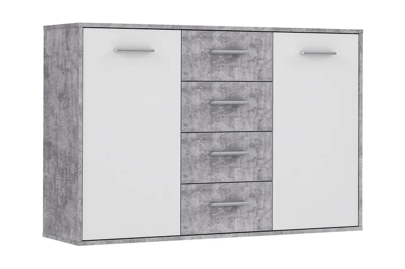 Haba Skjenk 34x123 cm i Tre, Hvit