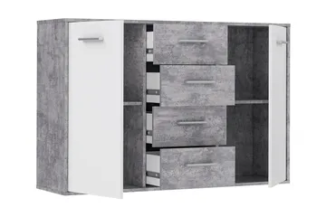 Haba Skjenk 34x123 cm i Tre - Hvit - Oppbevaring - Oppbevaringsmøbler - Sideboard & skjenk