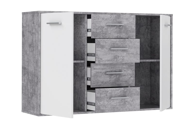 Haba Skjenk 34x123 cm i Tre - Hvit - Oppbevaring - Oppbevaringsmøbler - Sideboard & skjenk