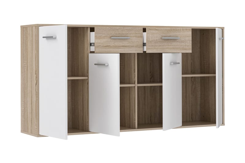 Haba Skjenk 34x162 cm - Brun / Hvit - Oppbevaring - Oppbevaringsmøbler - Sideboard & skjenk