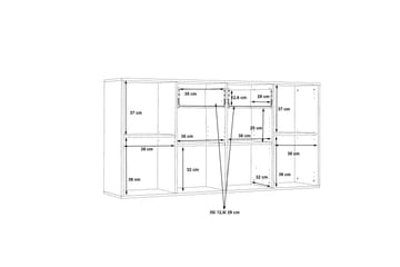 Haba Skjenk 34x162 cm - Grå - Oppbevaring - Oppbevaringsmøbler - Sideboard & skjenk