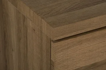 Harvley Skjenk med 2 Dører i Tre med Metallben - Brun - Oppbevaring - Oppbevaringsmøbler - Sideboard & skjenk
