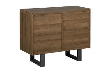 Harvley Skjenk med 2 Dører i Tre med Metallben - Brun - Oppbevaring - Oppbevaringsmøbler - Sideboard & skjenk