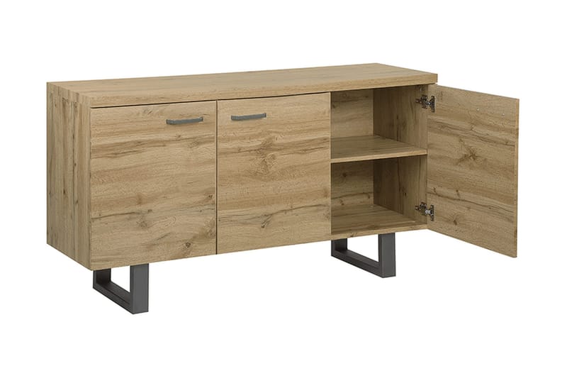 Harvley Skjenk med 3 Dører - Tre/Natur - Oppbevaring - Oppbevaringsmøbler - Sideboard & skjenk