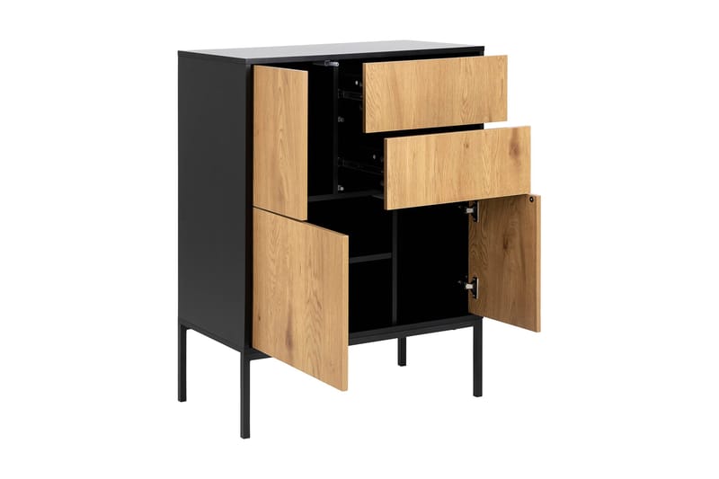 Hasslevik Skjenk i Tre med Metallben - Brun - Oppbevaring - Oppbevaringsmøbler - Sideboard & skjenk