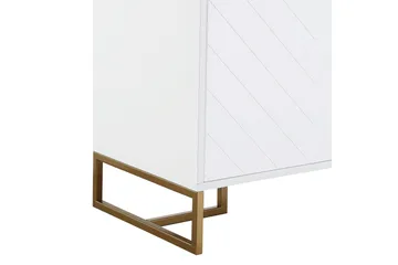 Herringbone Skjenk 122x48 cm Hvit - CosmoLiving - Oppbevaring - Oppbevaringsmøbler - Sideboard & skjenk